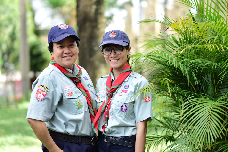 Вышитые значки скаутов