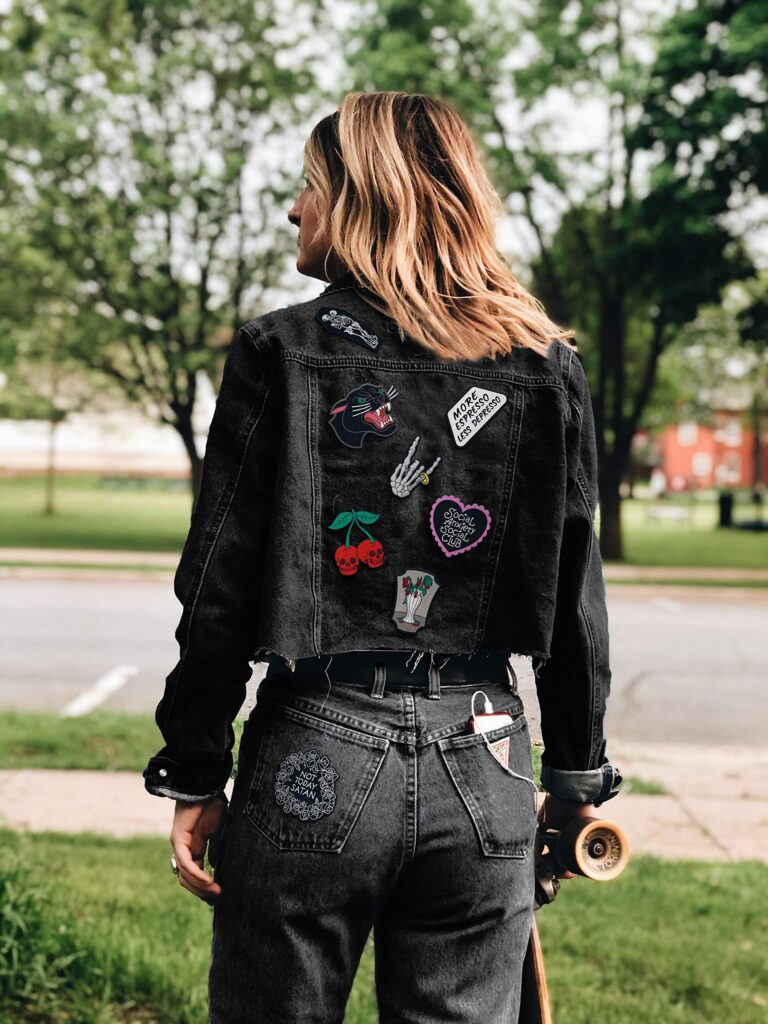 Streetwear Brand Embroidered Patches Applied On Jackets