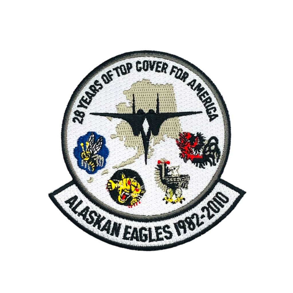 Embroidered Patch Of Alaskan Eagles