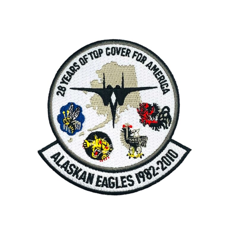 Embroidered Patch Of Alaskan Eagles