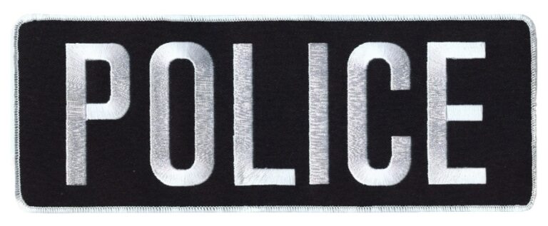 Police Name Patch
