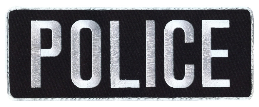Police Name Patch