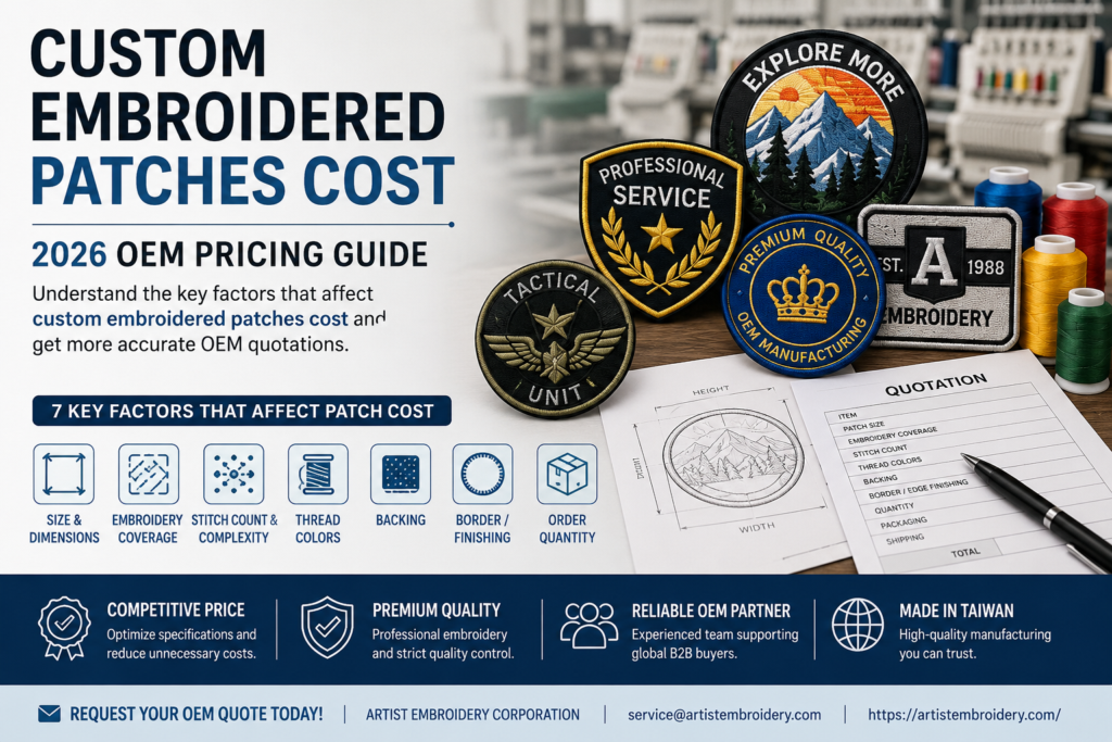 Custom Embroidered Patches Cost